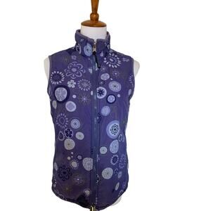 Patagonia reversible puffer vest size XS women's blue and lavender